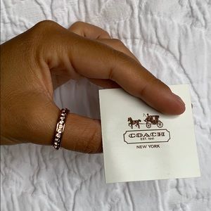 Rose Gold Coach Ring